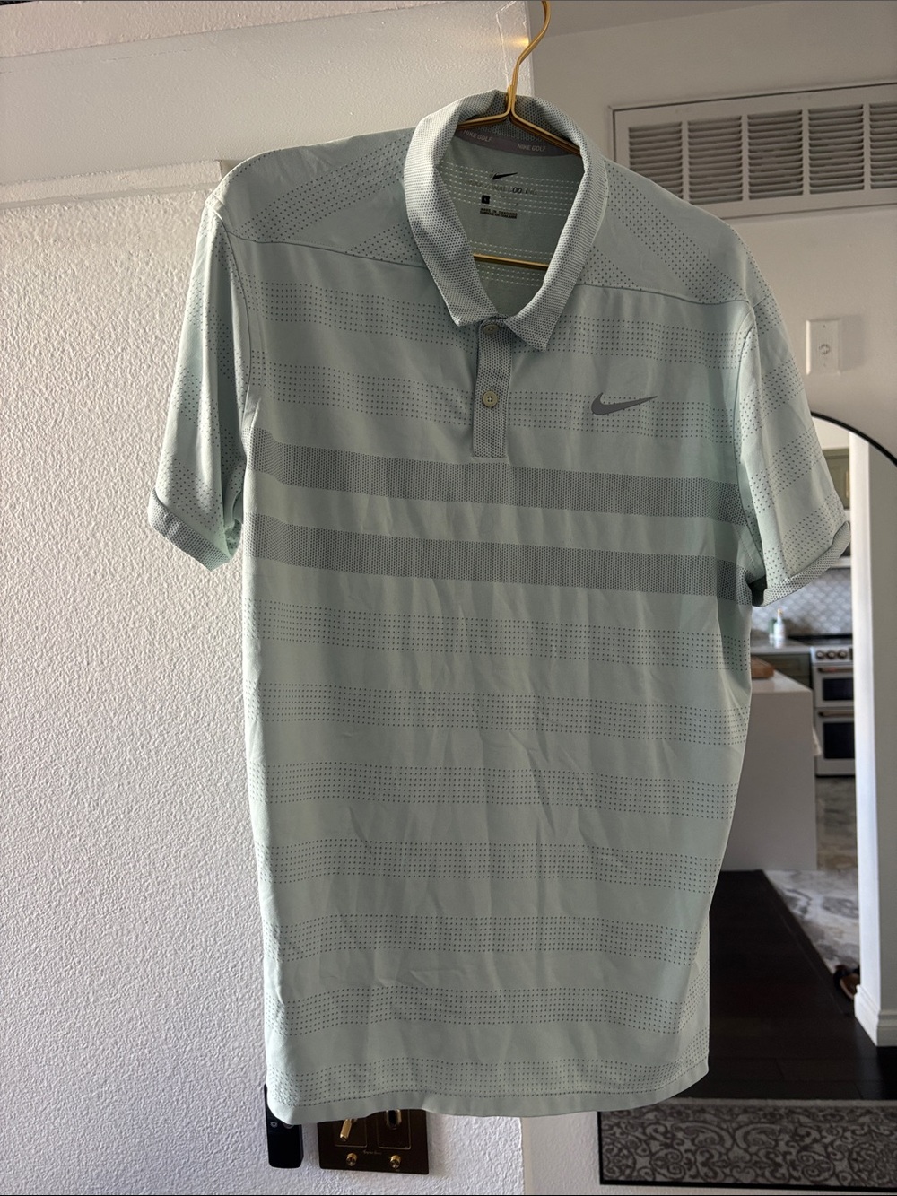 Nike Men's Light blue Dri-FIT Polo Golf Shirt